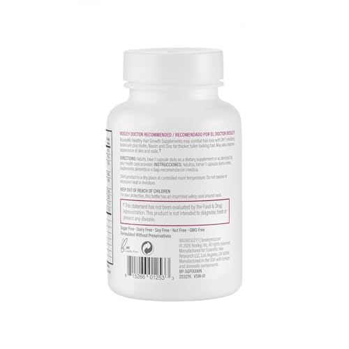Women's Hair Growth Supplements with Biotin - DHT-Blocking Botanicals - 60 Capsules, 2-Month Supply - Variation of Women’s with Biotin
