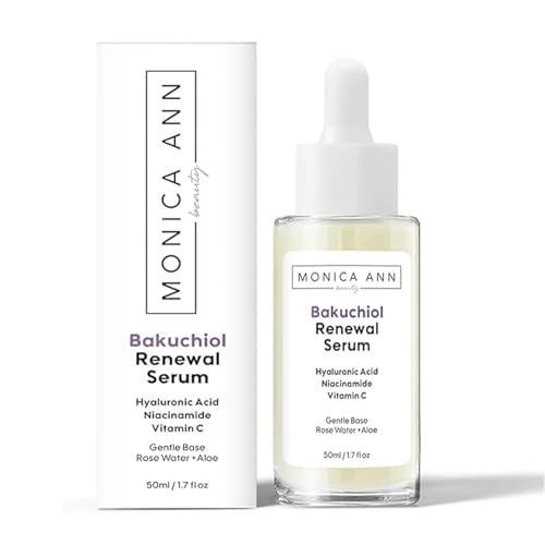 Bakuchiol Face Serum for Anti-Aging & Brightening with Hyaluronic Acid