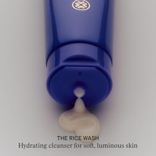Facial Cleanser with Japanese Rice Powder - 240ml | Soft Cream, Hydrating & Clarifying