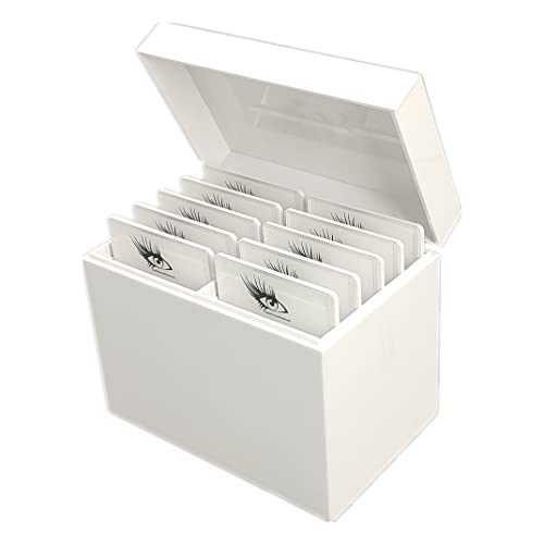 10-Layer Acrylic Eyelash Storage Box with Drawers & Pallets - Makeup Organizer for Professional & Personal Use