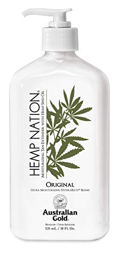 Australian Gold Hemp Nation Daily Tan Extender Lotion 18 Fl Oz - Hydrating & Long-Lasting Tan Support