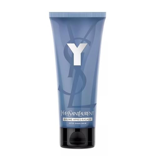 Yves Saint Laurent Y After Shave Balm for Men, Moisturizing Post-Shave Face Balm, Alcohol-Free, Fresh Citrus & Woods Scent, 1.6 oz / 50 ml Flip Top Tube UNBOXED