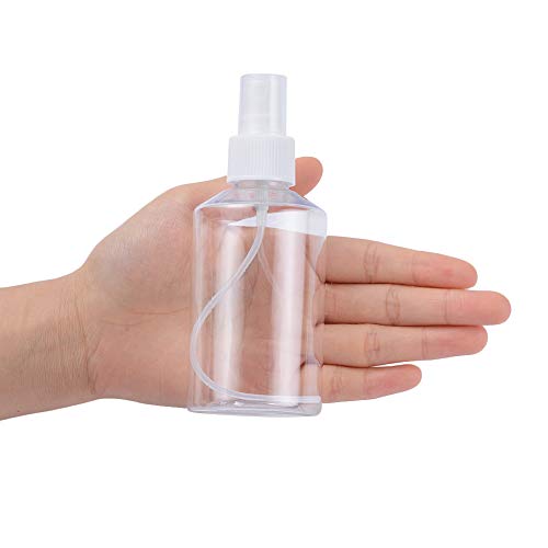 15 Pack Clear Reusable Plastic Spray Bottles - 150ml Fine Mist for Essential Oils & Travel