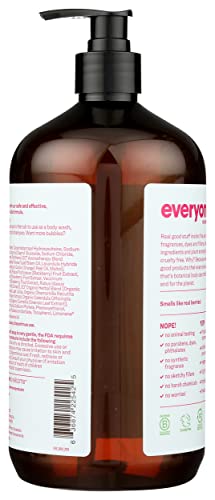 Everyone 3-In-1 Berry Blast Kids Soap 32 Fl Oz - Gentle Hypoallergenic Body Wash Shampoo & Bubble Bath