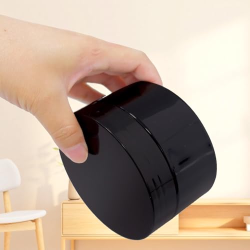 25 Pcs Black Plastic Cosmetic Jars 8oz Refillable Travel Containers with Lids