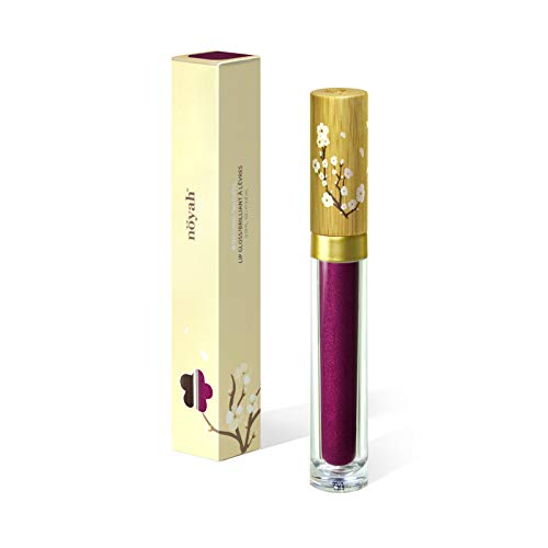 Noyah Clean Natural Lip Gloss, Cabernet | Formulated With Coconut Oil, Cocoa Butter & Antioxidant Rich Vitamin-E