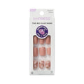 KISS imPRESS No Glue Mani Press On Nails, Design, 'Kingdom', Pink, Short Size, Squoval Shape, Includes 30 Nails, Prep Pad, Instructions Sheet, 1 Manicure Stick, 1 Mini File