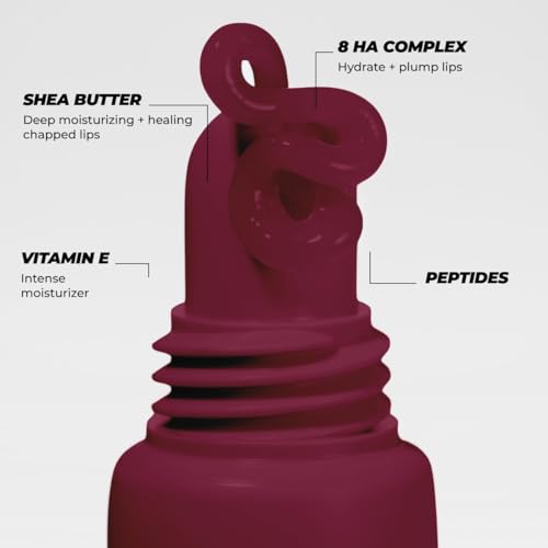 Vitamasques Lip Butter Balm - Berry Jam, Korean Lip Balm - Peptide Lip Treatment - Lips Balm Hydrating - Light Tinted Lips balm - Made in Korea - 0.33 fl.oz