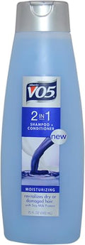 VO5 2-in-1 Moisturizing Shampoo & Conditioner Pack of 6 - 15 oz Each