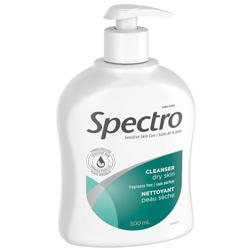 Spectro Jel Facial Cleanser 500ml - Fragrance-Free, Dry Skin Formula