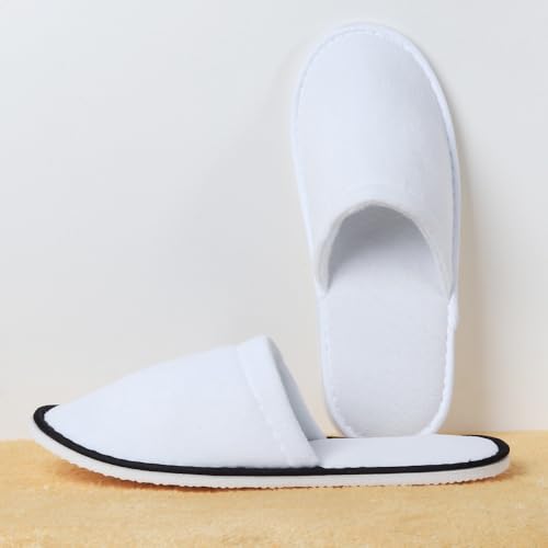 Yeios 20 Pairs Disposable Slippers for Guests Hotel Slippers Spa Slippers Non-slip Washable House Slipper Bulk for Adult for Men and Women