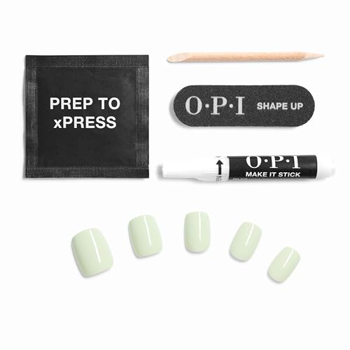 OPI On Point Press On Nails | Short Round, Squoval, Almond & Nail Art Press On Nails | 30 Count with Glue | Long Lasting, Reusable, Non-damaging | Spring 2026 Shades