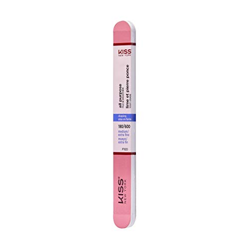 Kiss File All Purpose & Smoother 180 Medium / 600 Extra Fine F100N - Pack of 12