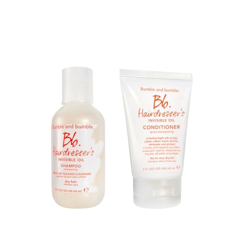Bumble and bumble. Hairdresser's Invisible Oil Hydrating Shampoo + Conditioner Set | Hydrating, Anti Frizz, Softening, Color Safe | Curly, Wavy, Straight | With Coconut, Grapeseed + Argan Oil