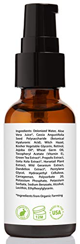 Retinol Serum 2.5% with Hyaluronic Acid & Vitamin E - 1 Fl Oz Pack of 2