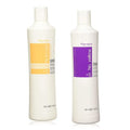 Fanola No Yellow Purple Shampoo & Nutri Care Deep Conditioner 11.8 oz 2 Pack for Blonde & Damaged Hair - Anti Brass Toning