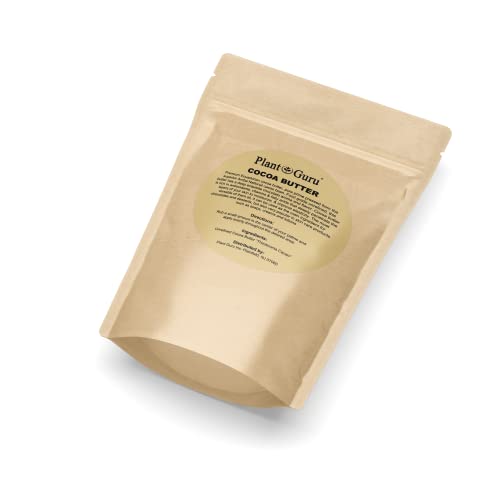 Raw Cocoa Butter 8 oz. Bar - 100% Pure Natural Unrefined FOOD GRADE Arriba Nacional Cacao Bean, Bulk Rich Chocolate Aroma For Lip Balms, Stretch Marks, DIY Base for Body Butters & Soap Making