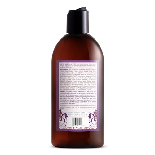 Purple Toning Shampoo for Blonde, Gray & Silver Hair - Neutralizes Brassiness, Hydrates, Sulfate & Paraben-Free, 8 oz