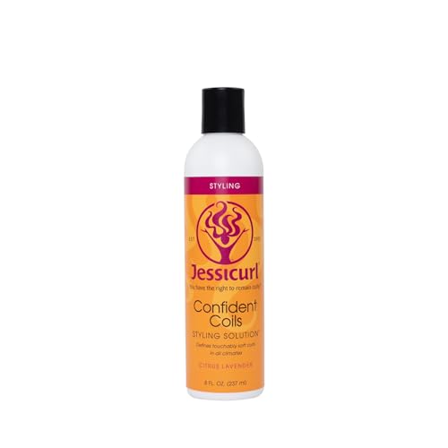 Jessicurl Confident Coils Styling Solution Citrus Lavender 8 Fl Oz - Curl Cream for Frizz & Humidity Control
