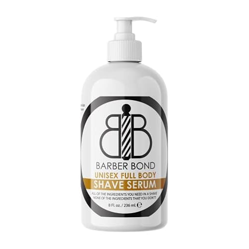 Barber Bond¢ç Premium Unisex Full Body Shave Serum (8oz) Clear Shave Gel