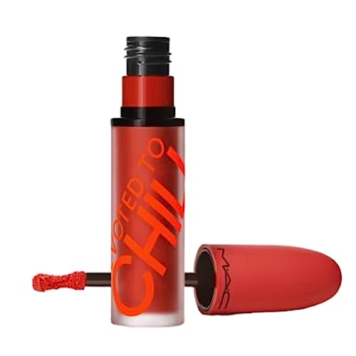 MAC Limited Edition Chili's Crew Collection Powder Kiss Liquid Lipcolour Lipstick - 991 Devoted To Chili (Brick Red) - 0.17 fl oz / 5 mL