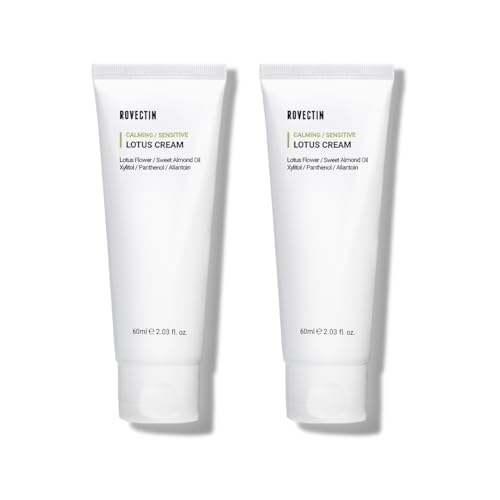 Calming Lotus Water Cream - Lightweight Vegan Moisturizer for Oily & Sensitive Skin - 2 Pack