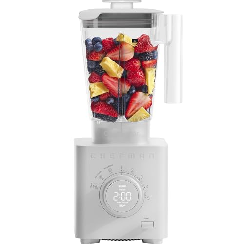 Chefman Concrete Power Blender 48oz Countertop Smoothie & Ice Crusher