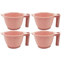 Pink Hair Dye Mixing Bowl Set 17x9cm - Reusable Salon & Home Coloring Tools, 2 Pack