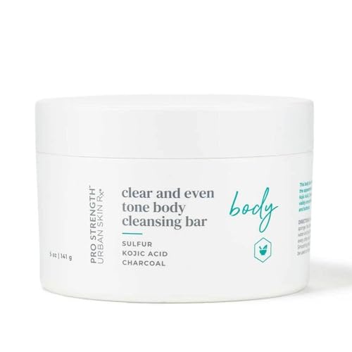 Even Tone Body Cleansing Bar with Exfoliating Sponge – Improves Skin Tone & Texture