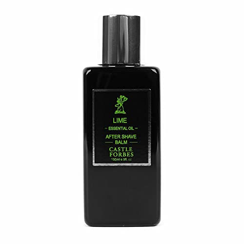 Castle Forbes Lime Essential Oil After Shave Balm 150ml - Alcohol-Free, Soothing
