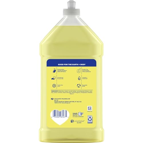 Softsoap Liquid Hand Soap Refill Refreshing Scent Pour Bottle, Yellow, Citrus, 32 Fl Oz