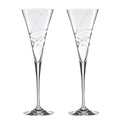 Lenox Adorn Crystal Champagne Flutes Set of 2, 7oz Toasting Glasses, Wedding Gift