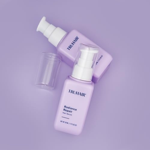 Truhair Radiance Repair Hair Serum with Keratin & Plant Oils - Smoothing & Shine, Heat Protectant, Lightweight 50mL