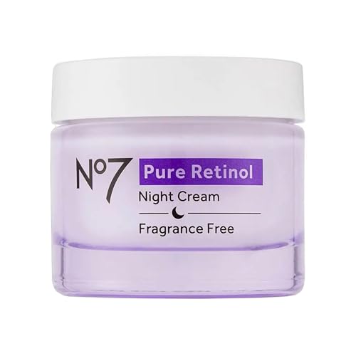 No7 Pure Retinol Night Cream - 1.69 Fl Oz - Anti-Aging Face Moisturizer with Collagen & Hyaluronic Acid