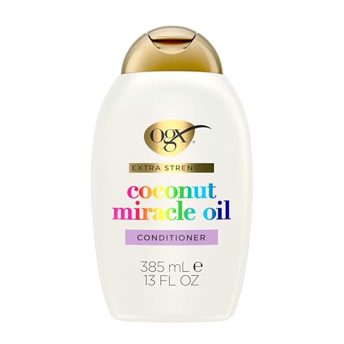 OGX Extra Strength Damage Remedy + Coconut Miracle Oil Conditioner for Dry, Frizzy or Coarse Hair, Paraben-Free, Sulfate-Free Surfactants, 13 Fl Oz