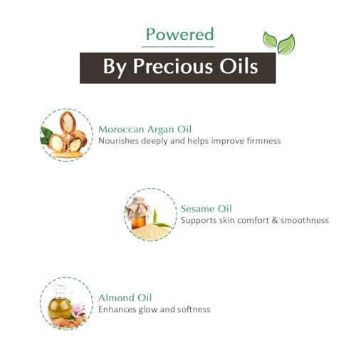 Vedic Line Moroccan Argan Oil Facial Kit For Signs of Ageing,Wrinkles, Fine Lines Dark Spots With Argan Oil, Sesame Amond oil for Radiant Glow, 52 ml
