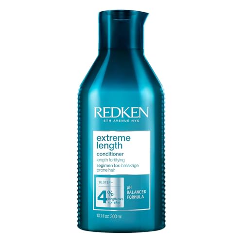Redken Extreme Length Conditioner 10.1 Fl Oz for Longer, Stronger Hair – Biotin & Castor Oil