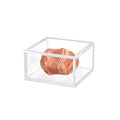 Acrylic Box with Lid - Medium Square Storage Case for Cosmetics, Jewelry & More