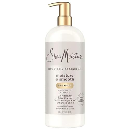 Shea Moisture 100% Virgin Coconut Oil Moisture & Smooth Shampoo, 34 Fluid Ounce