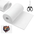 White 148x6.3 Inch Silicone Tattoo Practice Skin Roll with Scissors, 3mm Thickness