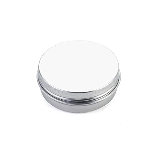 48 Pack 2 oz Aluminum Lip Balm Tins with Screw Lid - Multi-Purpose Containers