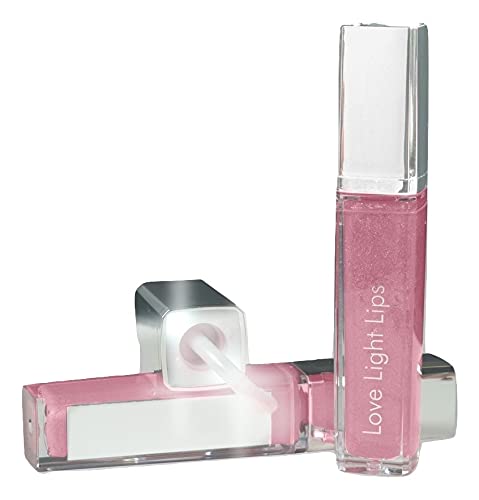 Lighted Lip Gloss Set with Mirror - 4 Colors | Love Light Lips - Bliss, Peace, Grace & Compassion