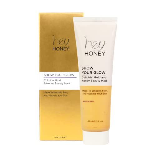 Anti-Aging Face Mask with Collodial Gold & Honey - Hydrating Skin Treatment for Face Hands Elbows