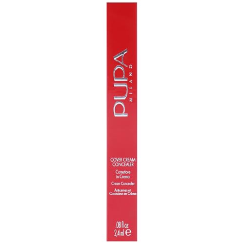 PUPA Milano Cover Cream Concealer - Covers and Corrects Dark Circles and Imperfections on the Face - Enriched With Vitamin E And Vitamin C, with Antioxidant Properties - 003 Dark Beige - 0.08 Oz,PUP20035