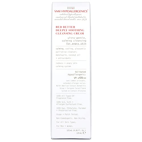 VMV Hypoallergenics Red Better Deeply Soothing Cleansing Cream, 4.06 Fl Oz