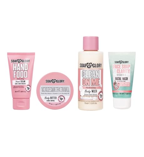 Soap & Glory Star Treatment Skincare Set - 4 Piece Body & Face Care