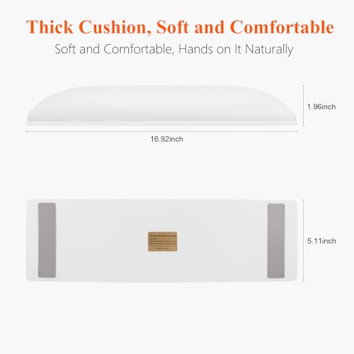 White Nail Arm Rest for Nail Tech, Cleanable and Waterproof, Professional Nail Hand Rest for Nail Tech Manicure Hand Pillow Stand with Anti-Slip Mat
