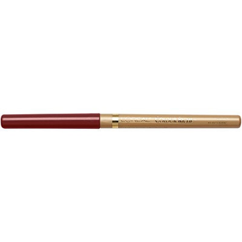 L'Oreal Paris Colour Riche Lip Liner Bundle with Omega 3 and Vitamin E, Truly Burgundy 0.007 oz. and Lasting Plum 0.007 oz.