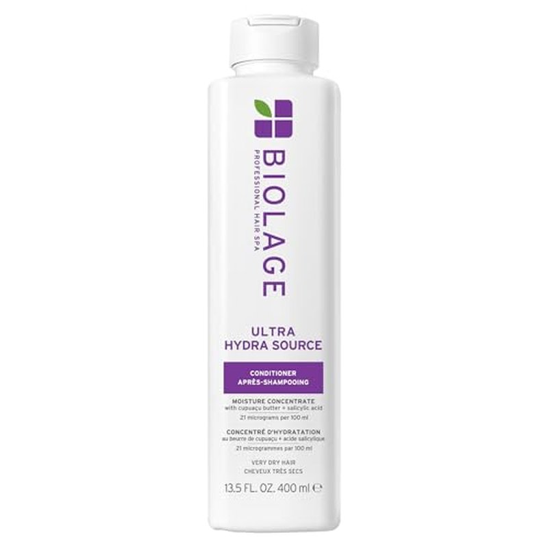 Biolage Ultra Hydra Source Conditioner - Intensely Condition, For Very Dry, Thick, Coarse Hair, Infused with Micro-dosed with Cupua?u Butter & Salicylic Acid