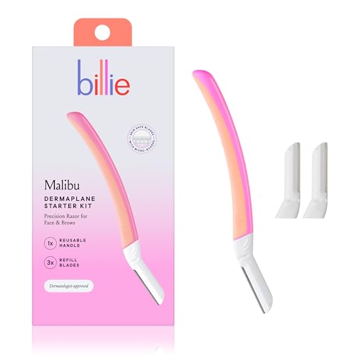 Billie Razors for Women Shave Kit with Women¡¯s Razor, 4 x 5-Blade Razor Refills, Magnetic Holder - Cool Blue and Malibu